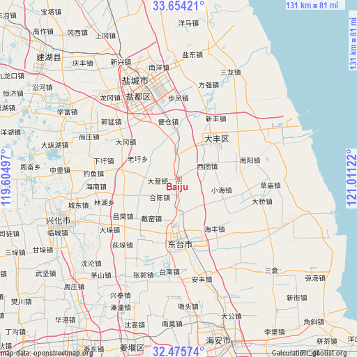 Baiju on map