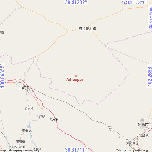 Ailibugai on map