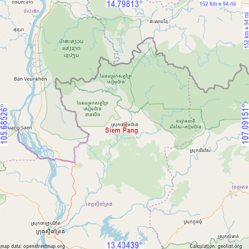 Siem Pang on map