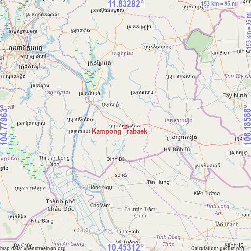 Kampong Trabaek on map