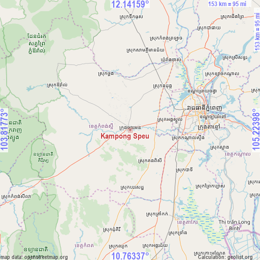 Kampong Speu on map