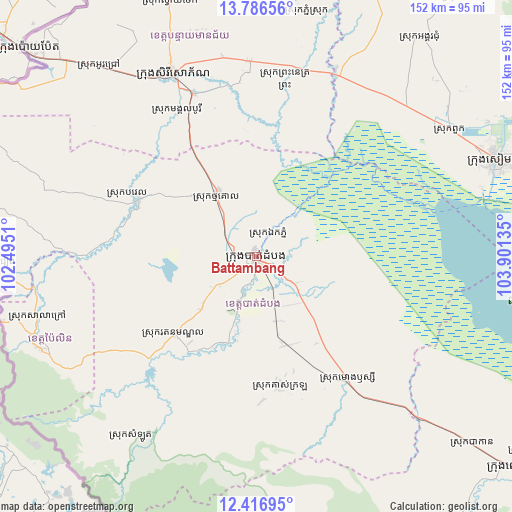 Battambang on map