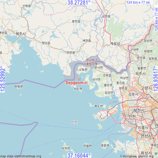 Seogeom-ri on map