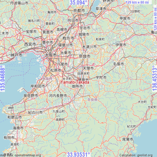 Yamato-Takada on map