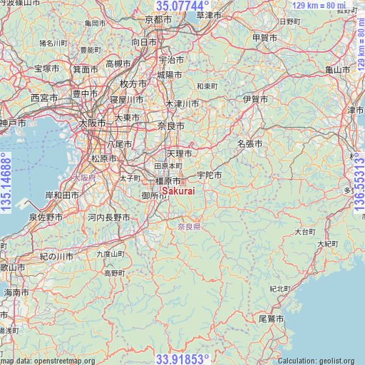 Sakurai on map