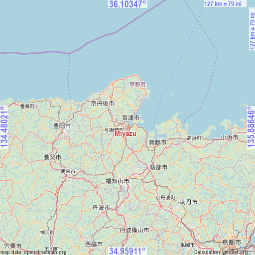 Miyazu on map