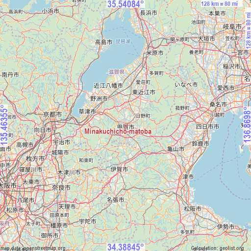 Minakuchichō-matoba on map