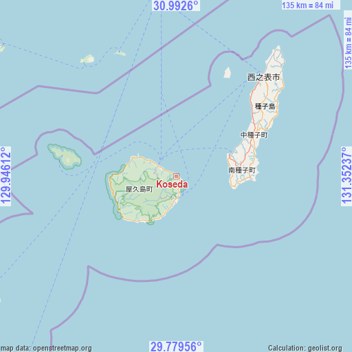 Koseda on map