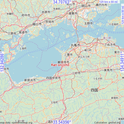 Kan’onjichō on map