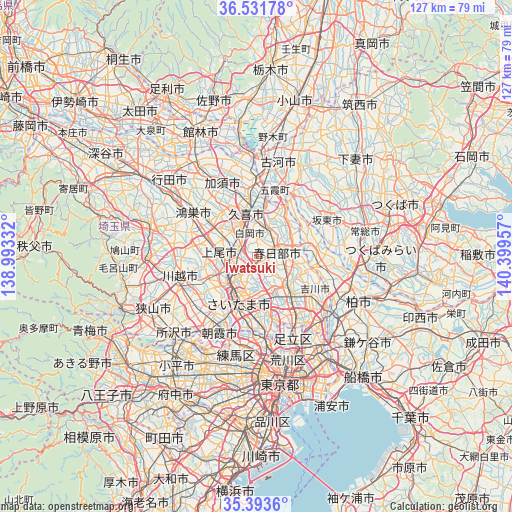 Iwatsuki on map