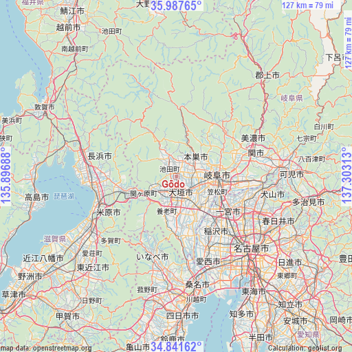 Gōdo on map