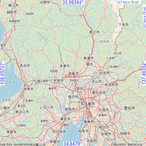 Gifu-shi on map