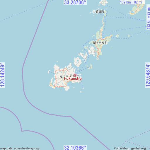 Fukuechō on map