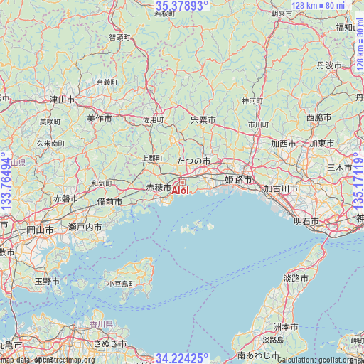 Aioi on map
