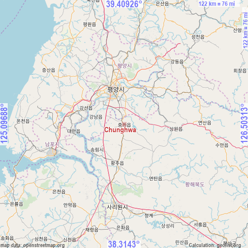 Chunghwa on map