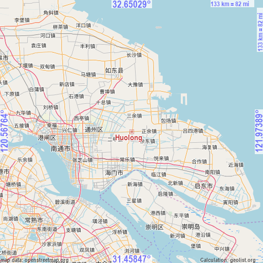 Huolong on map