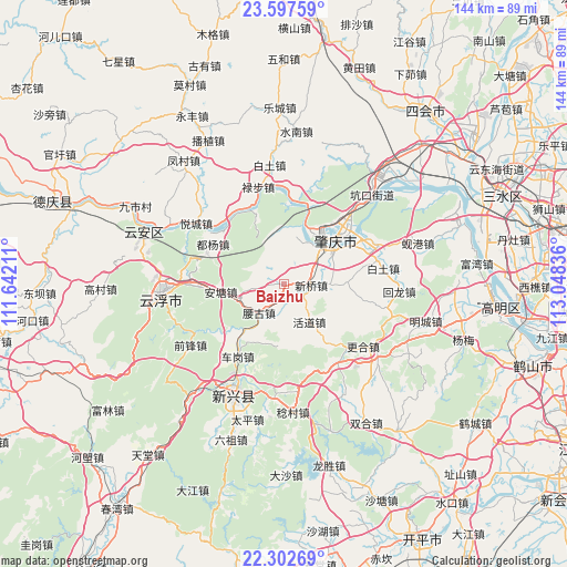 Baizhu on map