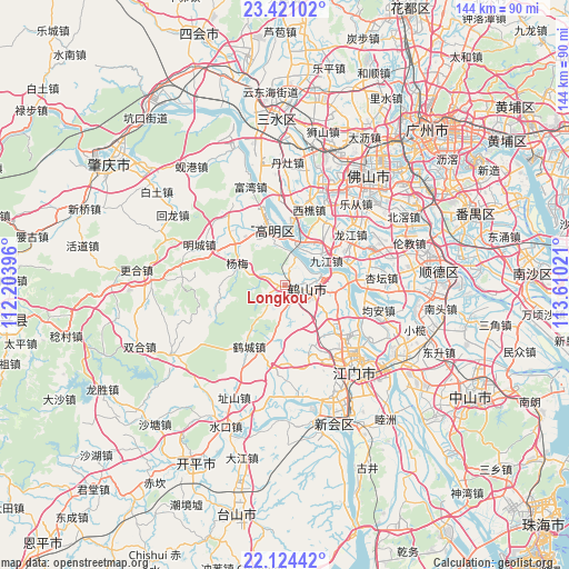 Longkou on map