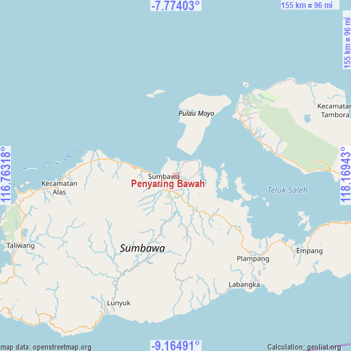 Penyaring Bawah on map