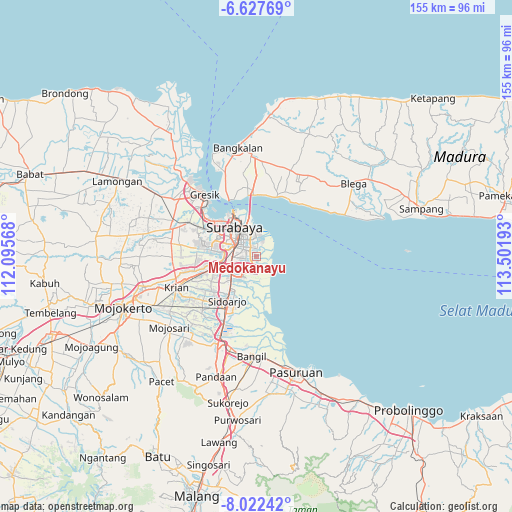 Medokanayu on map