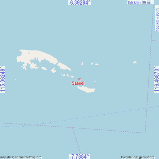 Saseel on map