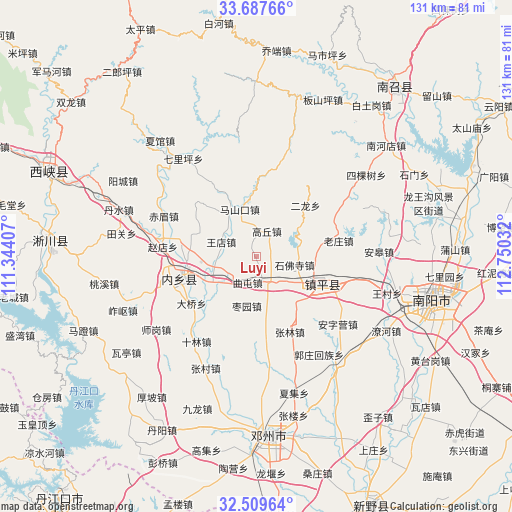 Luyi on map