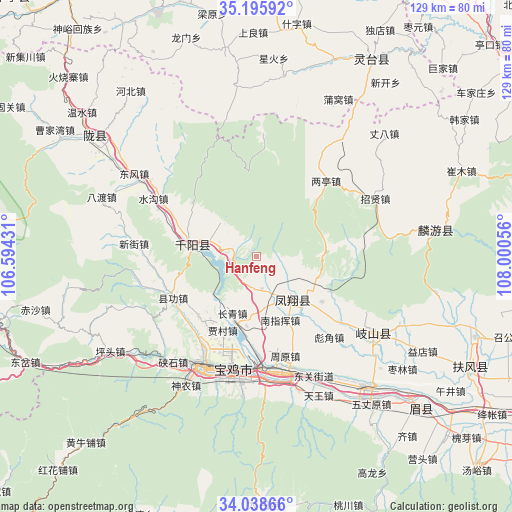 Hanfeng on map