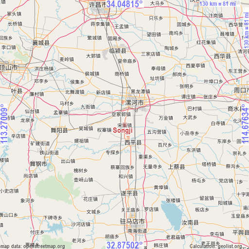 Songji on map
