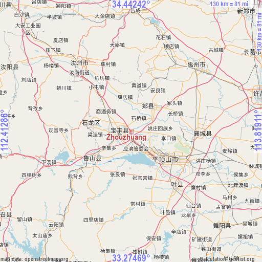 Zhouzhuang on map