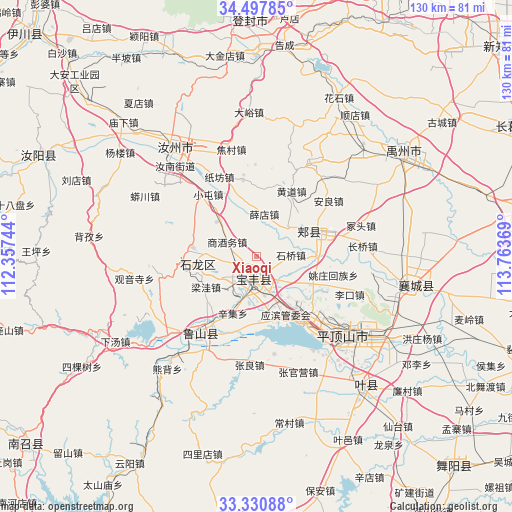 Xiaoqi on map