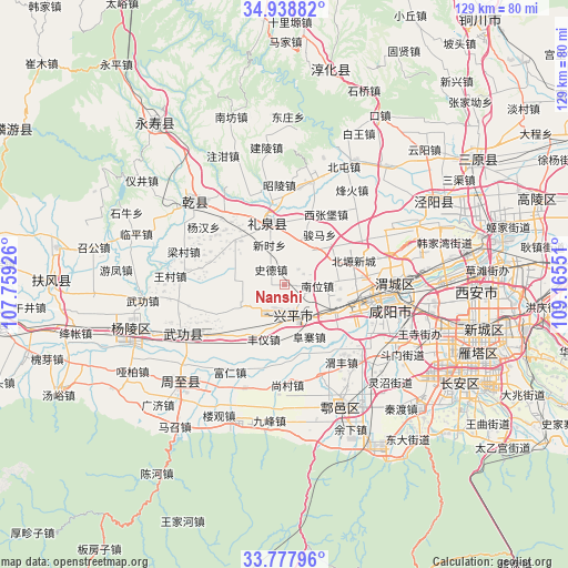 Nanshi on map