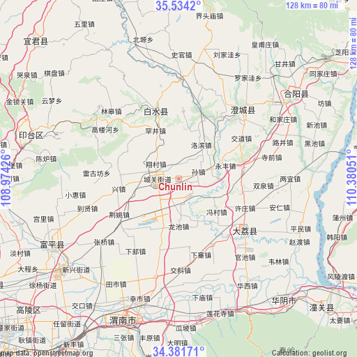 Chunlin on map