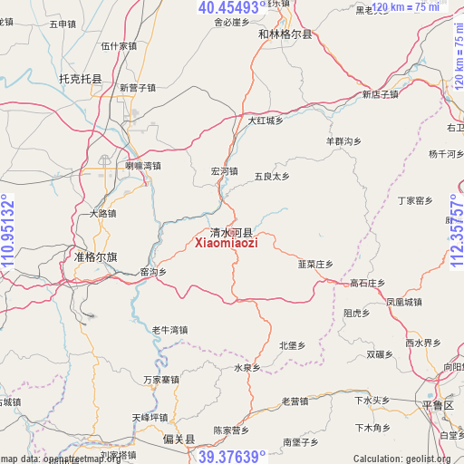 Xiaomiaozi on map