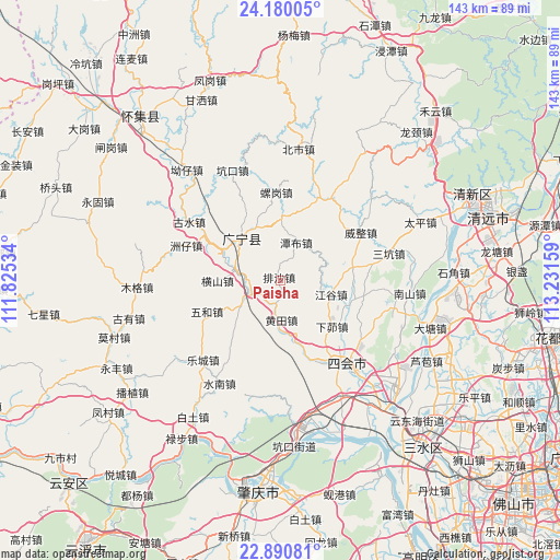 Paisha on map