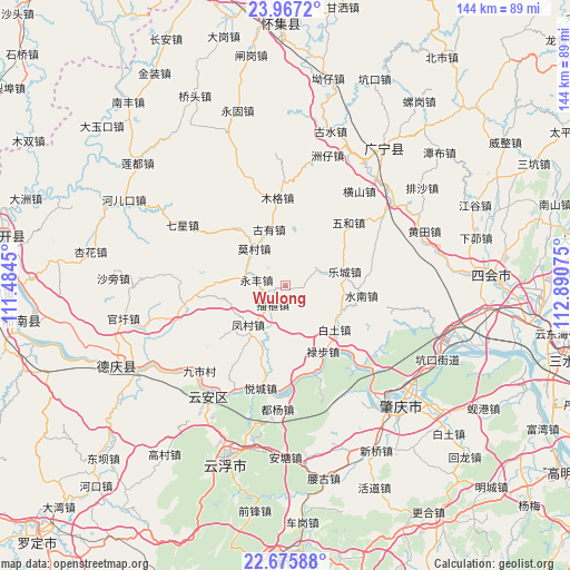 Wulong on map