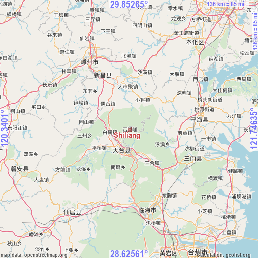 Shiliang on map