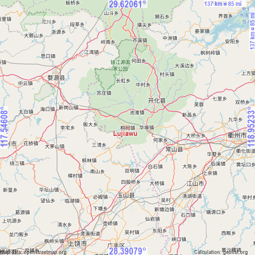 Lujiawu on map