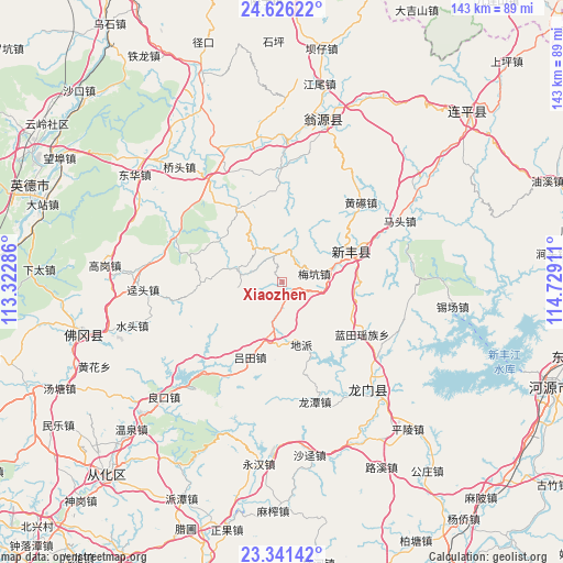 Xiaozhen on map