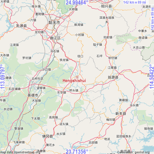 Hengshishui on map