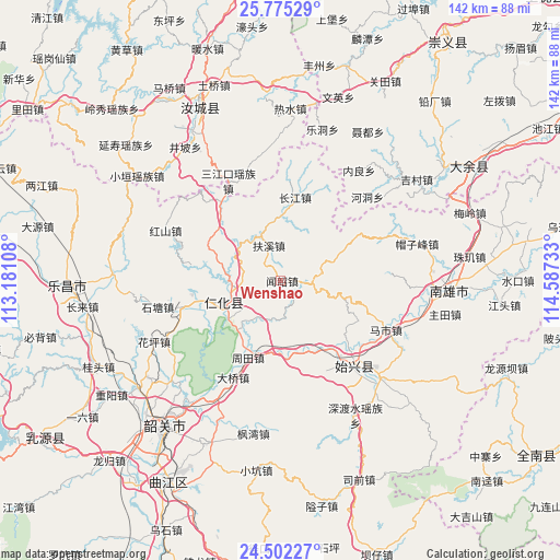 Wenshao on map