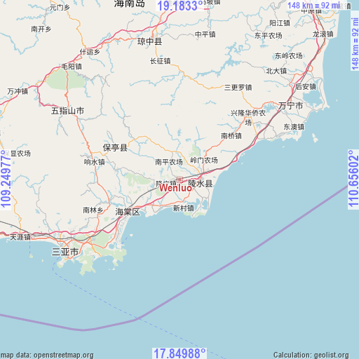 Wenluo on map