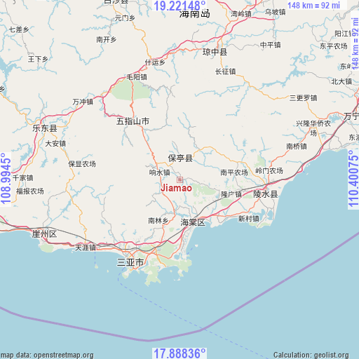 Jiamao on map
