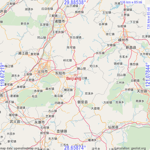 Beijiang on map