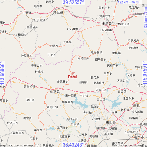 Datai on map