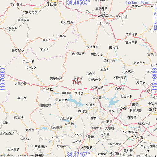 Taiyu on map