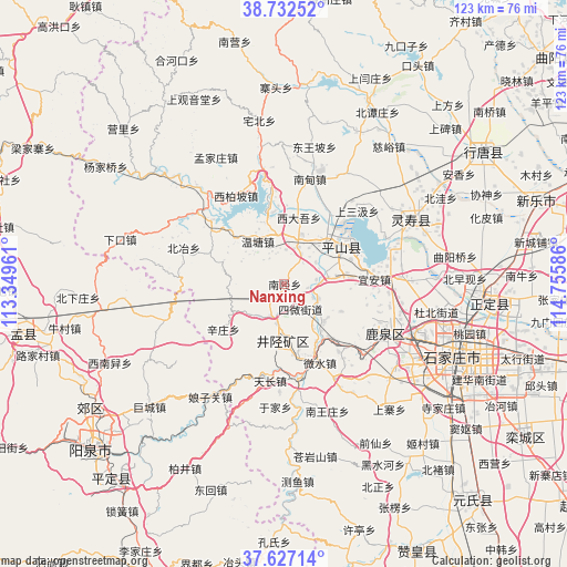 Nanxing on map