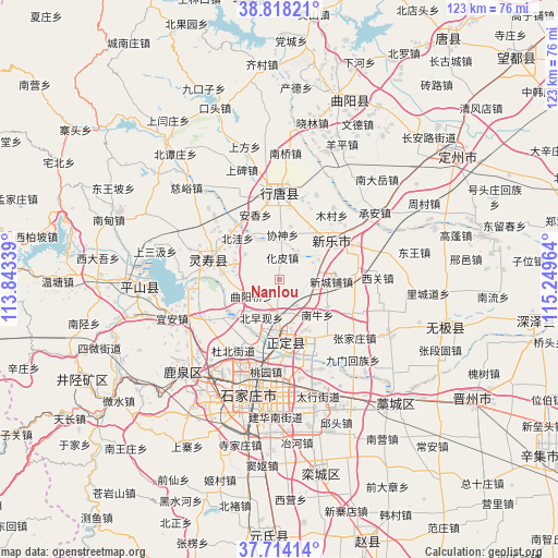 Nanlou on map