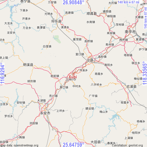 Xubi on map