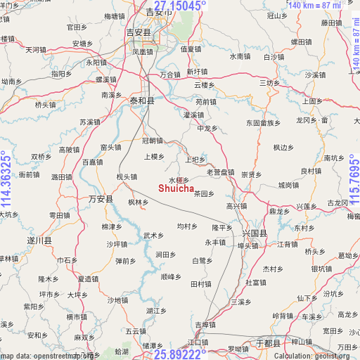 Shuicha on map