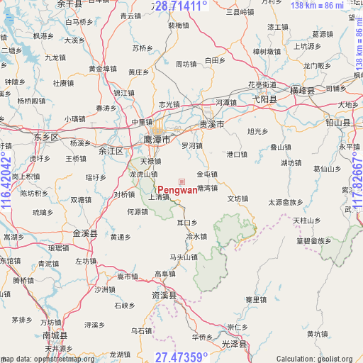 Pengwan on map